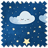 Starry Night, Blue Sighs - Twist&Fit Roman Blind